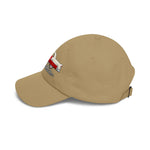 1955 Bel Air Convertible Dad Hat Classic Car Cap Adjustable Strap Red Cream