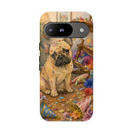Guilty French Bulldog Phone Case, Confetti Watercolor Cover