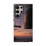Temple Bell Sunset Phone Case Japan Zen Tough Case