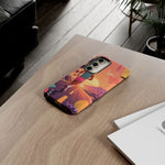 Retro Runner Sunset phone case | 80s Vaporwave jogging design