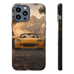 S2000 Phone Case, Yellow JDM Roadster Foggy Mountain Pass Cover