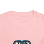 Cute Cartoon C6 Sports Car Toddler T-Shirt Funny Race Car Kids Tee Blue Stripe Car Shirt