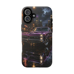 67 GTO Phone Case Purple, Rainy City Night Muscle Car Tough Cover