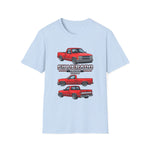 Classic Red 1994 Silverado 1500 Pickup T-Shirt | Truck Illustration
