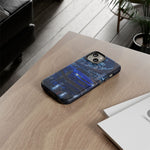 Skyline GT-R R34 Bayside Blue Tokyo Night Art Tough Phone Case