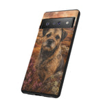 Border Terrier Earthy Watercolor Art Tough Phone Case