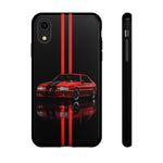 Fox Body Mustang Phone Case, Red 87 Muscle Car Stripe Studio Cover
