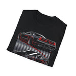 NSX Dual View Neon Style Sports Car Graphic T-Shirt Retro Performance Tee