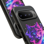 Galaxy Cat Cosmic Swirl Vaporwave Phone Case Mystical Tough Case