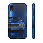 Blue Impala 1964 Phone Case, Classic Lowrider Tough Cover for Classic Car Fans