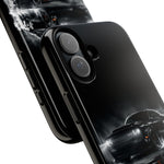 Black Sports Car Illustration 2023 Challenger SRT phone case | Car Drift Reflection
