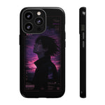 Melancholy Data Poster Phone Case, Glitch Anime Sky Tough Cover