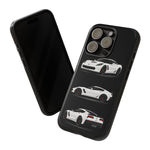 White C7 Z06 Sports Car Phone Case Tough Multi View