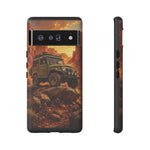 Land Cruiser FJ40 Classic 4x4 Red Rock Canyon Art Tough Phone Case