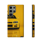 Yellow Skyline Phone Case, R34 GTR 90s JDM Legend Tough Cover for Men Gift