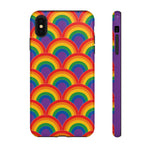 Rainbow Arch Stripe Retro Art Tough Phone Case
