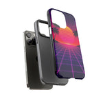 Classic Grid Sunset Vaporwave Art Tough Phone Case