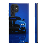 Blue Mustang Art Phone Case, GT500 American Muscle Car Tough Cover for Men