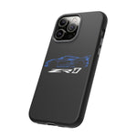 Blue C8 ZR1 Phone Case for Supercar Enthusiasts