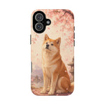 Akita Cherry Blossom Phone Case Sakura Dog Lover Gift