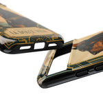 Doberman Art Deco 'La Dolce Vita' Phone Case | Vintage Dog Design