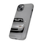 Silver Miata Phone Case, NA Roadster 90s JDM Cover, Gift for Guys