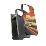 Retro Sunset Countach phone case | Sports car tough cover