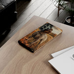 German Wirehaired Pointer Autumn Art Tough Phone Case