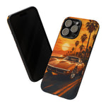 Orange Corvette C3 Stingray Sunset Palms Phone Case