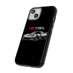 Silver C6 Z06 Phone Case for Chevy Fans, Tough Cover