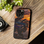 Muscle Car Meet Phone Case, Golden Hour Cars Coffee Tough Cover