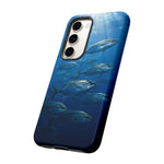 Amberjack School Phone Case, Open Water Sunlight Tough Cover