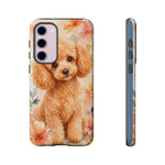 Miniature Poodle Whimsical Watercolor Art Tough Phone Case