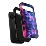 Neon Koi Reflection Vaporwave phone case | Tough Cover