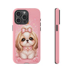 Shih Tzu Princess Kawaii Chibi Puppy Pet Dog Art Tough Phone Case