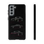 Black GNX Phone Case, Three-View Muscle Car Vector Tough Cover