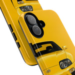 Yellow Supra Phone Case, MK4 90s JDM Legend Tough Protective Cover for Men