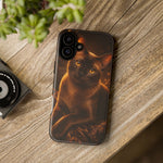 Burmese Golden Sable Portrait Art Tough Phone Case