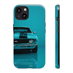 Muscle Car Phone Case Teal 69 Camaro SS, Retro Classic Cover, Guys Gift