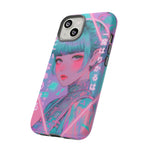 Neon Cyber Geisha phone case | Tough Case