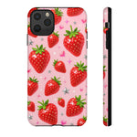 Strawberry Pattern Phone Case | Tough Cover