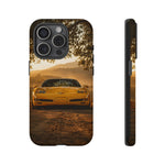 C5 Z06 Corvette Phone Case, Yellow Golden Hour Trail Cover
