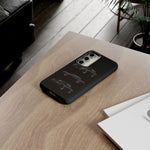 Black GNX Phone Case, Three-View Muscle Car Vector Tough Cover