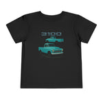 1956 Chevy 3100 Toddler T-Shirt – Aqua Classic Pickup Graphic Tee