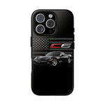 Black C6 Phone Case American Sports Car Tough Cover Gift
