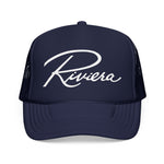 Riviera Classic Car Script Logo Hat Foam Mesh Snapback Vintage Auto Cap