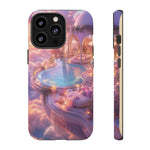 Floating Pool Deck Phone Case, Pastel Cloud 3D Render Cover