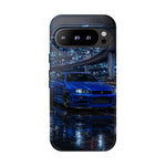 Skyline GT-R R34 Bayside Blue Tokyo Night Art Tough Phone Case