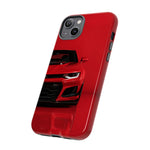 Red Camaro Phone Case, ZL1 American Muscle Car Tough Cover for Men, Gift