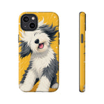 Sheepdog Hair Flip Phone Case Funny Dog Lover Gift